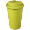 Americano® Eco 350 ml recycled tumbler with spill-proof lid in Lime