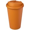 Americano® Eco 350 ml recycled tumbler with spill-proof lid in Orange
