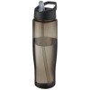 H2O Active® Eco Tempo 700 ml spout lid sport bottle in Solid Black