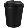 Americano® Espresso 250 ml recycled tumbler with spill-proof lid in Solid Black