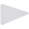 Frosty triangular recycled plastic ice scraper in White
