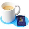 Sidekick plastic coaster in Process Blue