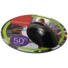 Q-Mat® round mouse mat in Solid Black