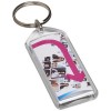 Stein F1 reopenable keychain in Transparent Clear