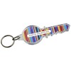 Combo key-shaped keychain in Transparent Clear