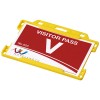 Vega plastic card holder in Yellow