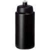 Baseline® Plus grip 500 ml sports lid sport bottle in Solid Black