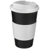 Americano® 350 ml tumbler with grip & spill-proof lid in Solid Black