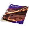 Desk-Mate® A5 spiral notebook with printed back cover in White