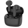 Prixton TWS155 Bluetooth® earbuds in Solid Black