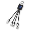 SCX.design C15 quatro light-up cable in Blue