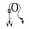 SCX.design C48 CarPlay 5-in-1 charging cable  in Solid Black