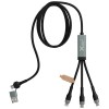 SCX.design C53 100W 5-in-1 rPET ultra fast charging cable in Gun Metal