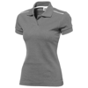 Backhand short sleeve ladies polo in grey