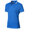 Deuce short sleeve men's polo with tipping in sky-blue