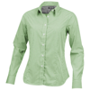 Net long sleeve ladies shirt in green