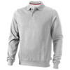 Referee polo sweater in grey-melange