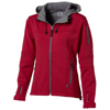 Match ladies softshell jacket in red