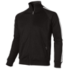 Court  full zip sweater in black-solid