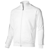 Court  full zip sweater in white-solid