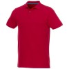 Beryl short sleeve men's GOTS organic recycled polo in Red