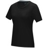 Azurite short sleeve women’s GOTS organic t-shirt in Solid Black