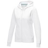 Ruby women’s GOTS organic recycled full zip hoodie in White