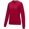 Jasper women’s GOTS organic recycled crewneck sweater in Red