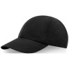 Mica 6 panel GRS recycled cool fit cap in Solid Black