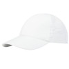 Mica 6 panel GRS recycled cool fit cap in White