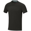 Borax short sleeve men's GRS recycled cool fit t-shirt in Solid Black