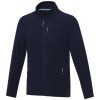 Amber men's GRS recycled full zip fleece jacket in Navy