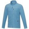 Amber men's GRS recycled full zip fleece jacket in NXT Blue