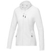 Amber women's GRS recycled full zip fleece jacket in White