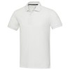 Emerald short sleeve unisex Aware™ recycled polo in White