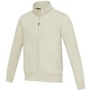 Galena unisex Aware™ recycled full zip sweater in Oatmeal