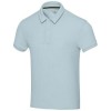 Akoya GRS recycled terry unisex polo in Cloud Blue