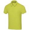 Akoya GRS recycled terry unisex polo in Lime