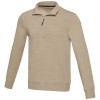 Tin unisex Aware™ recycled quarter zip sweater  in Oatmeal