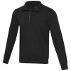 Tin unisex Aware™ recycled quarter zip sweater  in Solid Black