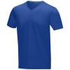 Kawartha short sleeve men's GOTS organic V-neck t-shirt in Blue