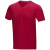 Kawartha short sleeve men's GOTS organic V-neck t-shirt in Red