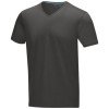 Kawartha short sleeve men's GOTS organic V-neck t-shirt in Storm Grey