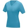 Kawartha short sleeve women's GOTS organic V-neck t-shirt in NXT Blue