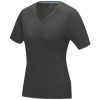 Kawartha short sleeve women's GOTS organic V-neck t-shirt in Storm Grey