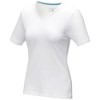 Kawartha short sleeve women's GOTS organic V-neck t-shirt in White