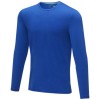 Ponoka long sleeve men's GOTS organic t-shirt in Blue