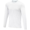 Ponoka long sleeve men's GOTS organic t-shirt in White