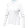 Ponoka long sleeve women's GOTS organic t-shirt in White
