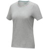 Balfour short sleeve women's GOTS organic t-shirt in Grey Melange